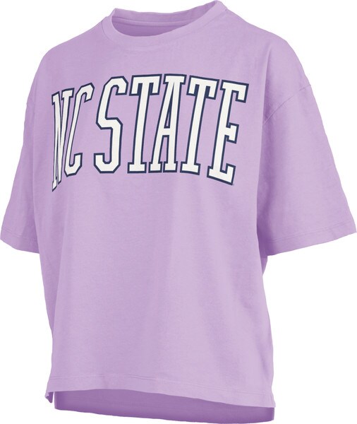 Ladies Short Sleeve Cropped Tee - B